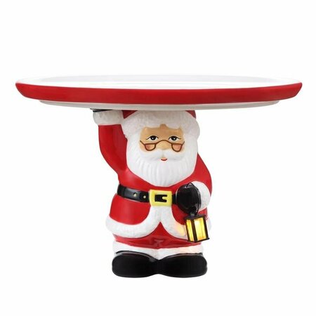 MR. CHRISTMAS SANTA CAKE PLATE 10 in. 85421AC